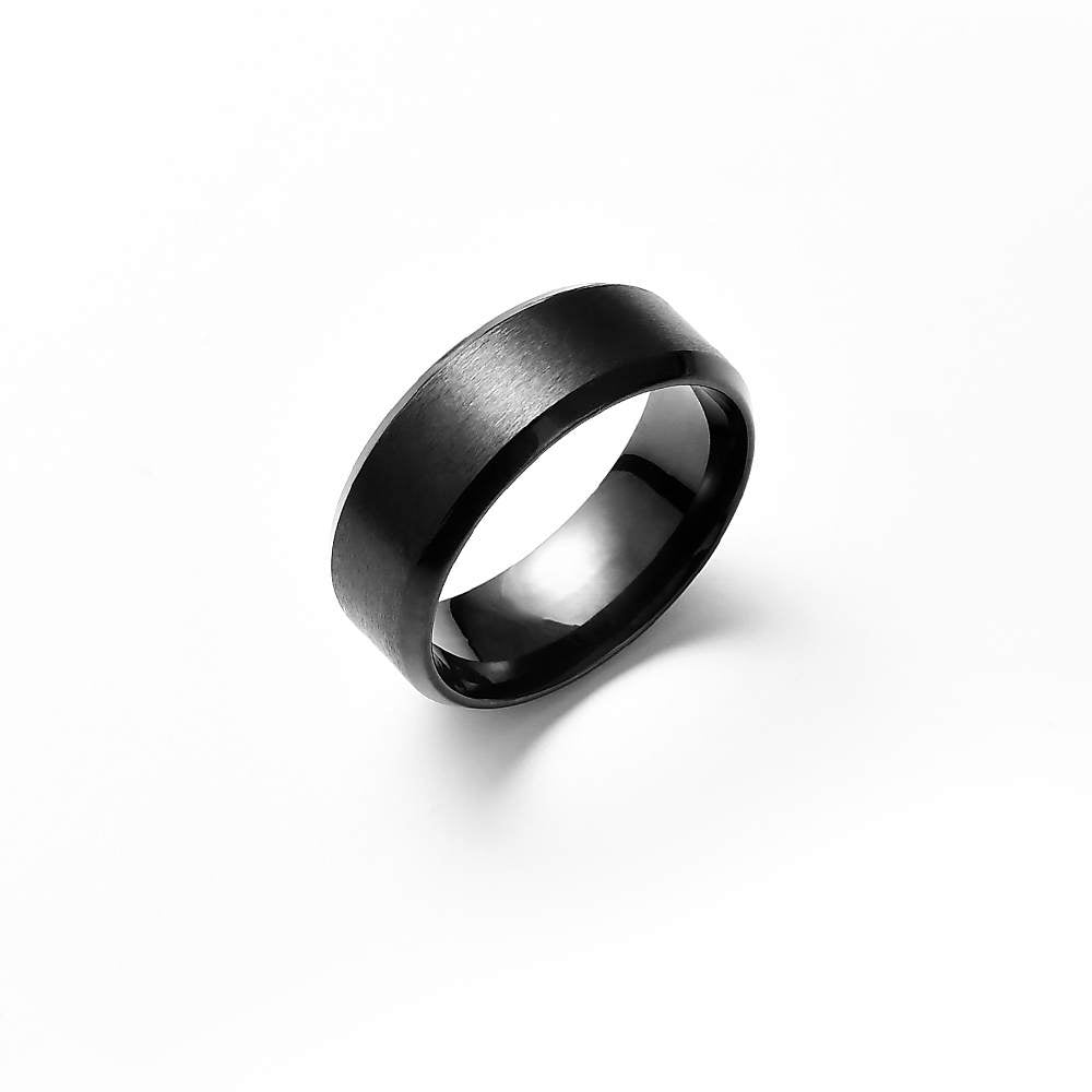 RVS ring Black